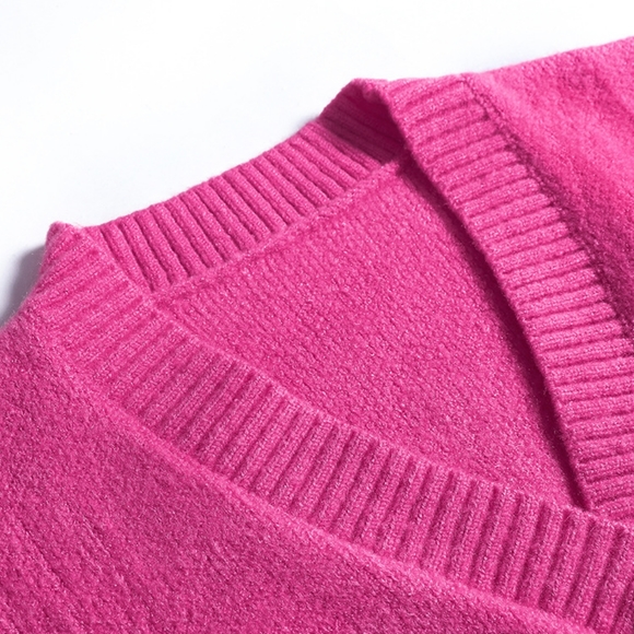 NWT Pink V-neck Cardigan - Picture 6 of 9